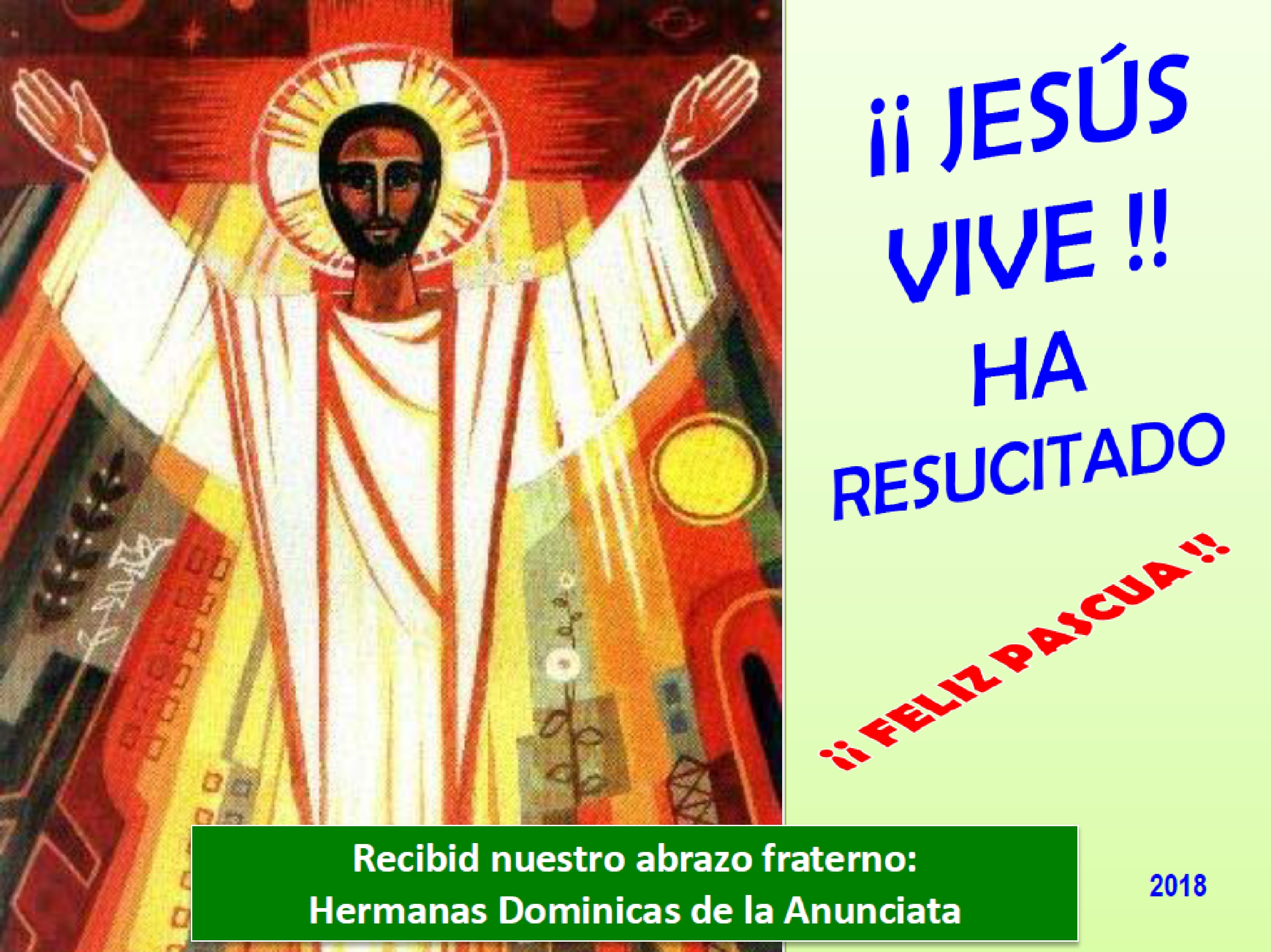 ¡¡FELIZ PASCUA DE RESURRECCIÓN!!