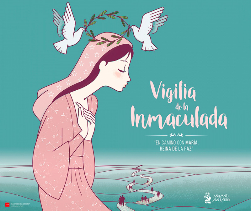 VIGILIA DE LA INMACULADA EN MADRID – INVITACIÓN EN REDES SOCIALES